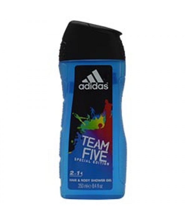 adidas team five hair & body shower gel